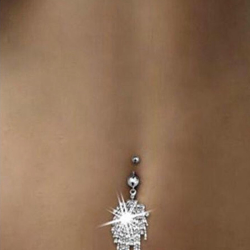 Dangle Belly Button Ring - Picture 3 of 4